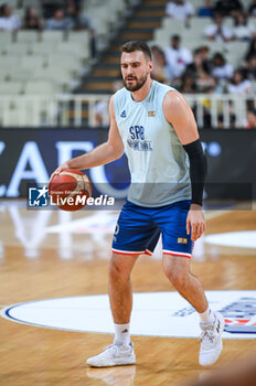 2023-08-08 - 23 MARKO GUDURIC of Serbia during the Aegean Acropolis Tournament match between Greece and Serbia at Oaka Stadium on August 8, 2023, in Athens, Greece. - AEGEAN ACROPOLIS TOURNAMENT - GREECE VS SERBIA - INTERNATIONALS - BASKETBALL