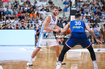 2023-08-08 - 0 THOMAS WALKUP of Greece during the Aegean Acropolis Tournament match between Greece and Serbia at Oaka Stadium on August 8, 2023, in Athens, Greece. - AEGEAN ACROPOLIS TOURNAMENT - GREECE VS SERBIA - INTERNATIONALS - BASKETBALL