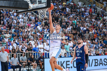 2023-08-08 - 44 NTINOS MITOGLOU of Greece during the Aegean Acropolis Tournament match between Greece and Serbia at Oaka Stadium on August 8, 2023, in Athens, Greece. - AEGEAN ACROPOLIS TOURNAMENT - GREECE VS SERBIA - INTERNATIONALS - BASKETBALL