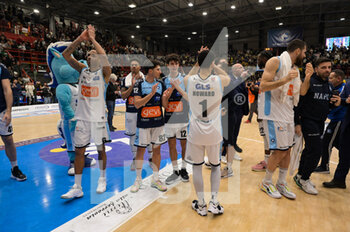 2023-02-05 - Napoli Basket celebrate victory during the series A of italian LBA Basketball Championship match Gevi Napoli Basket vs Scafati Basket 1969 at the Palabarbuto - Napoli, Feb 05, 2023 - GEVI NAPOLI BASKET VS GIVOVA SCAFATI - ITALIAN SERIE A - BASKETBALL