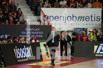2023-04-19 - Coach Frank Vitucci during the LBA Italy Championship match between Openjobmetis Varese vs Happy Casa Brindisi,  in Varese, Italy, on April 19, 2023 - OPENJOBMETIS VARESE VS HAPPY CASA BRINDISI - ITALIAN SERIE A - BASKETBALL
