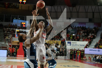 2023-04-19 - 92 Jaron Johnson Openjobmetis Varese during the LBA Italy Championship match between Openjobmetis Varese vs Happy Casa Brindisi,  in Varese, Italy, on April 19, 2023 - OPENJOBMETIS VARESE VS HAPPY CASA BRINDISI - ITALIAN SERIE A - BASKETBALL
