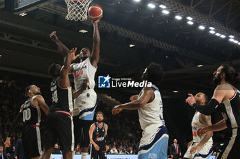 2023-05-13 - Doron Lamb (Happy Casa Brindisi) during game 1 of the playoff quarter-finals of the Italian A1 basketball championship match Segafredo Virtus Bologna Vs. Happy Casa Brindisi - Bologna, Italy, May 13, 2023 at Segafredo Arena - Photo: Michele Nucci - PLAYOFF - VIRTUS BOLOGNA VS NEW BASKET BRINDISI - ITALIAN SERIE A - BASKETBALL