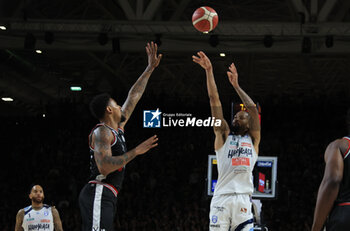 2023-05-15 - Ky Bowman (Happy Casa Brindisi) during game 2 of the playoff quarter-finals of the Italian A1 basketball championship match Segafredo Virtus Bologna Vs. Happy Casa Brindisi - Bologna, Italy, May 15, 2023 at Segafredo Arena - Photo: Michele Nucci - PLAYOFF - VIRTUS BOLOGNA VS NEW BASKET BRINDISI - ITALIAN SERIE A - BASKETBALL