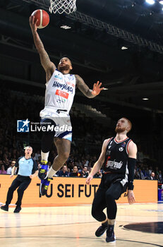 2023-05-15 - D'Angelo Harrison (Happy Casa Brindisi) during game 2 of the playoff quarter-finals of the Italian A1 basketball championship match Segafredo Virtus Bologna Vs. Happy Casa Brindisi - Bologna, Italy, May 15, 2023 at Segafredo Arena - Photo: Michele Nucci - PLAYOFF - VIRTUS BOLOGNA VS NEW BASKET BRINDISI - ITALIAN SERIE A - BASKETBALL