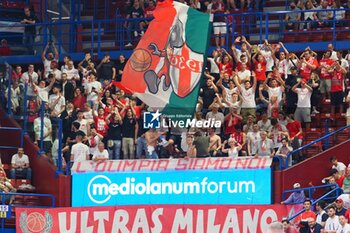 2023-05-29 - Supporters from (EA7 Emporio Armani Olimpia Milano) - PLAYOFF - EA7 EMPORIO ARMANI VS BDS SASSARI - ITALIAN SERIE A - BASKETBALL