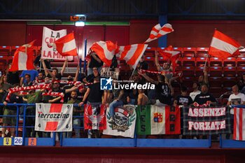 2023-10-29 - Supporters from Pesaro - EA7 EMPORIO ARMANI MILANO VS CARPEGNA PROSCIUTTO PESARO - ITALIAN SERIE A - BASKETBALL