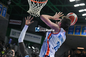 2023-11-19 - Andrea Mezzanotte ( Nutribullet Treviso Basket ) shoots to the basket - NUTRIBULLET TREVISO BASKET VS GEVI NAPOLI BASKET - ITALIAN SERIE A - BASKETBALL
