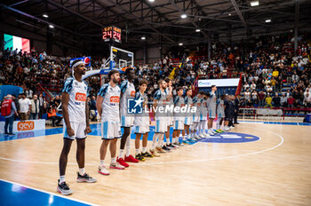 2023-10-30 - (Ge.Vi Napoli Basket) before the start of the match - GEVI NAPOLI BASKET VS VIRTUS SEGAFREDO BOLOGNA - ITALIAN SERIE A - BASKETBALL