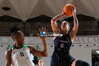 2023-12-10 - Leia Dongue (Oxygen Roma Basket) and Marzia Tagliamento (E-work Faenza) - OXYGEN ROMA BASKET VS E-WORK FAENZA - ITALIAN SERIE A1 WOMEN - BASKETBALL