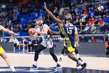 2023-05-19 - Michele Ebeling (Urania Basket Milano) thwarted by Demario Mayfield (Reale Mutua Torino) - PLAYOFF GAME 3 - URANIA BASKET VS REALE MUTUA BASKET TORINO - ITALIAN SERIE A2 - BASKETBALL