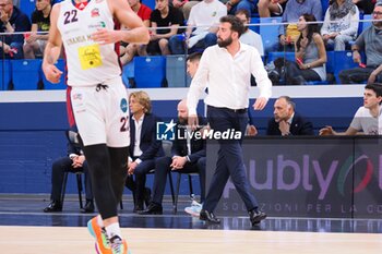 2023-05-21 - Davide Villa, coach della Urania Basket Milano - PLAYOFF GAME 4 - URANIA MILANO VS REALE MUTUA BASKET TORINO - ITALIAN SERIE A2 - BASKETBALL