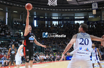 2023-05-21 - Guido Rosselli (Tramec Cento) during the italian basketball Lbn A2 series Game 3 of the playoff quarterfinals match Fortitudo Flats Service Bologna Vs. Benedetto XIV Tramec Cento - Bologna, Italy, May 21, 2023 at Paladozza sport palace - Photo: Michele Nucci - PLAYOFF - FORTITUDO BOLOGNA VS TRAMEC CENTO - ITALIAN SERIE A2 - BASKETBALL