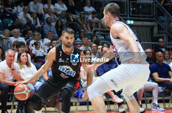 2023-05-21 - Giovanni Tomassini (Tramec Cento) during the italian basketball Lbn A2 series Game 3 of the playoff quarterfinals match Fortitudo Flats Service Bologna Vs. Benedetto XIV Tramec Cento - Bologna, Italy, May 21, 2023 at Paladozza sport palace - Photo: Michele Nucci - PLAYOFF - FORTITUDO BOLOGNA VS TRAMEC CENTO - ITALIAN SERIE A2 - BASKETBALL