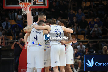 2023-05-24 - Fortitudo Flats Service Bologna during the italian basketball Lbn A2 series Game 4 of the playoff quarterfinals match Fortitudo Flats Service Bologna Vs. Benedetto XIV Tramec Cento - Bologna, Italy, May 24, 2023 at Paladozza sport palace - Photo: Michele Nucci - PLAYOFF - FORTITUDO BOLOGNA VS TRAMEC CENTO - ITALIAN SERIE A2 - BASKETBALL