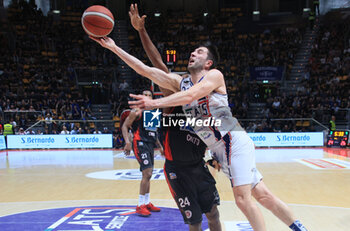 2023-05-24 - Matteo Fantinelli (Fortitudo Flats Service Bologna) during the italian basketball Lbn A2 series Game 4 of the playoff quarterfinals match Fortitudo Flats Service Bologna Vs. Benedetto XIV Tramec Cento - Bologna, Italy, May 24, 2023 at Paladozza sport palace - Photo: Michele Nucci - PLAYOFF - FORTITUDO BOLOGNA VS TRAMEC CENTO - ITALIAN SERIE A2 - BASKETBALL