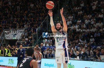 2023-05-24 - Alessandro Panni (Fortitudo Flats Service Bologna) during the italian basketball Lbn A2 series Game 4 of the playoff quarterfinals match Fortitudo Flats Service Bologna Vs. Benedetto XIV Tramec Cento - Bologna, Italy, May 24, 2023 at Paladozza sport palace - Photo: Michele Nucci - PLAYOFF - FORTITUDO BOLOGNA VS TRAMEC CENTO - ITALIAN SERIE A2 - BASKETBALL