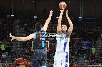 2023-06-04 - Francesco Candussi (Fortitudo Flats Service Bologna) during the italian basketball Lbn A2 series Game 4 of the playoff semifinals match Fortitudo Flats Service Bologna Vs. Vanoli basket Cremona - Bologna, Italy, June 04, 2023 at Paladozza sport palace - Photo: Michele Nucci - PLAYOFF - FLATS SERVICE FORTITUDO BOLOGNA VS VANOLI BASKET CREMONA - ITALIAN SERIE A2 - BASKETBALL