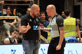 2023-06-04 - Demis Cavina (head coach of Vanoli basket Cremona) during the italian basketball Lbn A2 series Game 4 of the playoff semifinals match Fortitudo Flats Service Bologna Vs. Vanoli basket Cremona - Bologna, Italy, June 04, 2023 at Paladozza sport palace - Photo: Michele Nucci - PLAYOFF - FLATS SERVICE FORTITUDO BOLOGNA VS VANOLI BASKET CREMONA - ITALIAN SERIE A2 - BASKETBALL