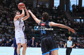 2023-06-04 - Matteo Fantinelli (Fortitudo Flats Service Bologna) during the italian basketball Lbn A2 series Game 4 of the playoff semifinals match Fortitudo Flats Service Bologna Vs. Vanoli basket Cremona - Bologna, Italy, June 04, 2023 at Paladozza sport palace - Photo: Michele Nucci - PLAYOFF - FLATS SERVICE FORTITUDO BOLOGNA VS VANOLI BASKET CREMONA - ITALIAN SERIE A2 - BASKETBALL