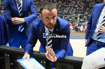 2023-06-04 - Matteo Angori (head coach of Fortitudo Flats Service Bologna) during the italian basketball Lbn A2 series Game 4 of the playoff semifinals match Fortitudo Flats Service Bologna Vs. Vanoli basket Cremona - Bologna, Italy, June 04, 2023 at Paladozza sport palace - Photo: Michele Nucci - PLAYOFF - FLATS SERVICE FORTITUDO BOLOGNA VS VANOLI BASKET CREMONA - ITALIAN SERIE A2 - BASKETBALL
