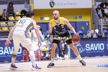 2023-12-22 - # 8 Matteo Schina (Reale Mutua Basket Torino) - VERDE REALE MUTUA BASKET TORINO VS LUISS ROMA - ITALIAN SERIE A2 - BASKETBALL