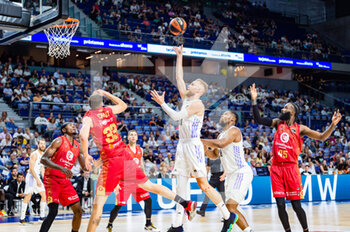 2023-04-30 - Dzanan Musa (Real Madrid) in action during the basketball match between Real Madrid and Zaragoza Basket valid for the matchday 30 of the spanish basketball league ACB called “Liga Endesa” played at Wizink Center in Madrid on Sunday 30 April 2023 - REAL MADRID VS ZARAGOZA - SPANISH LIGA ENDESA ACB - BASKETBALL