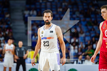 2023-04-30 - Sergio Llull (Real Madrid) in action during the basketball match between Real Madrid and Zaragoza Basket valid for the matchday 30 of the spanish basketball league ACB called “Liga Endesa” played at Wizink Center in Madrid on Sunday 30 April 2023 - REAL MADRID VS ZARAGOZA - SPANISH LIGA ENDESA ACB - BASKETBALL