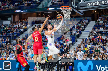 2023-04-30 - Dzanan Musa (Real Madrid) in action during the basketball match between Real Madrid and Zaragoza Basket valid for the matchday 30 of the spanish basketball league ACB called “Liga Endesa” played at Wizink Center in Madrid on Sunday 30 April 2023 - REAL MADRID VS ZARAGOZA - SPANISH LIGA ENDESA ACB - BASKETBALL