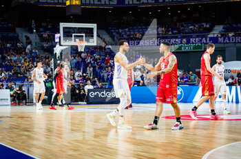 2023-04-30 - Nigel Williams-Goss (Real Madrid) at the end of the basketball match between Real Madrid and Zaragoza Basket valid for the matchday 30 of the spanish basketball league ACB called “Liga Endesa” played at Wizink Center in Madrid on Sunday 30 April 2023 - REAL MADRID VS ZARAGOZA - SPANISH LIGA ENDESA ACB - BASKETBALL