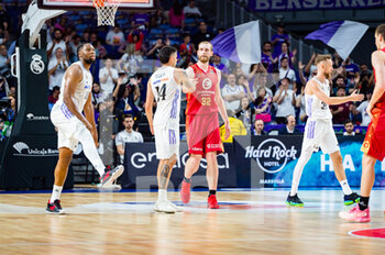 2023-04-30 - Gabriel Deck (Real Madrid) at the end of the basketball match between Real Madrid and Zaragoza Basket valid for the matchday 30 of the spanish basketball league ACB called “Liga Endesa” played at Wizink Center in Madrid on Sunday 30 April 2023 - REAL MADRID VS ZARAGOZA - SPANISH LIGA ENDESA ACB - BASKETBALL