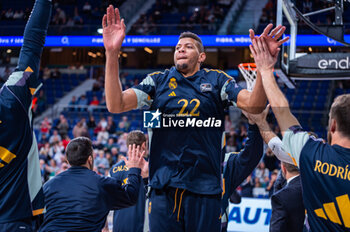 2023-11-26 - Edy Tavares of Real Madrid seen before the ACB Spanish league match between Real Madrid and Morabanc Andorra at Wizink Center in Madrid, Spain. - REAL MADRID VS MORABANC ANDORRA - SPANISH LIGA ENDESA ACB - BASKETBALL