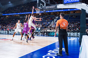 2023-11-26 - Fabien Causeur of Real Madrid seen in action during the ACB Spanish league match between Real Madrid and Morabanc Andorra at Wizink Center in Madrid, Spain. - REAL MADRID VS MORABANC ANDORRA - SPANISH LIGA ENDESA ACB - BASKETBALL