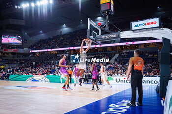2023-11-26 - Edy Tavares of Real Madrid seen in action during the ACB Spanish league match between Real Madrid and Morabanc Andorra at Wizink Center in Madrid, Spain. - REAL MADRID VS MORABANC ANDORRA - SPANISH LIGA ENDESA ACB - BASKETBALL