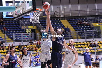 2023-09-19 - # 8 Marco Giuri (Gruppo Mascio Treviglio) and # 21 Nicolo De Vico (Reale Mutua Basket Torino) - SUPERCOPPA LNP OLD WILD WEST - REALE MUTUA BASKET TORINO VS GRUPPO MASCIO TREVIGLIO  - SUPERCOPPA LNP - BASKETBALL