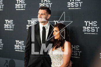 2023-02-27 - Emiliano Martinez and wife Amanda during The Best FIFA Football Awards 2022 on February 27, 2023 at the Salle Pleyel in Paris, France - FOOTBALL - THE BEST FIFA FOOTBALL AWARDS 2022 - OTHER - SOCCER