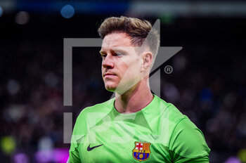 2023-03-02 - Marc-André ter Stegen (Barcelona) before the football match between
Real Madrid and Barcelona valid for the semifinal of the “Copa del Rey” Spanish cup celebrated in Madrid, Spain at Bernabeu stadium on Thursday 02 March 2023 - REAL MADRID VS BARCELONA - SPANISH CUP - SOCCER