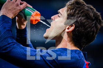 2023-03-02 - Marcos Alonso (Barcelona) before the football match between
Real Madrid and Barcelona valid for the semifinal of the “Copa del Rey” Spanish cup celebrated in Madrid, Spain at Bernabeu stadium on Thursday 02 March 2023 - REAL MADRID VS BARCELONA - SPANISH CUP - SOCCER