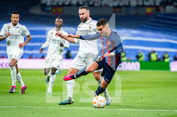 2023-03-02 - Ferran Torres (Barcelona) and Daniel Carvajal (Real Madrid) in action during the football match between
Real Madrid and Barcelona valid for the semifinal of the “Copa del Rey” Spanish cup celebrated in Madrid, Spain at Bernabeu stadium on Thursday 02 March 2023 - REAL MADRID VS BARCELONA - SPANISH CUP - SOCCER