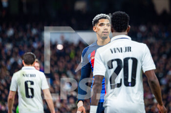 2023-03-02 - Ronald Araújo (Barcelona) and Vinícius Júnior (Real Madrid) during the football match between
Real Madrid and Barcelona valid for the semifinal of the “Copa del Rey” Spanish cup celebrated in Madrid, Spain at Bernabeu stadium on Thursday 02 March 2023 - REAL MADRID VS BARCELONA - SPANISH CUP - SOCCER