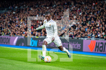 2023-03-02 - Eduardo Camavinga (Real Madrid) during the football match between
Real Madrid and Barcelona valid for the semifinal of the “Copa del Rey” Spanish cup celebrated in Madrid, Spain at Bernabeu stadium on Thursday 02 March 2023 - REAL MADRID VS BARCELONA - SPANISH CUP - SOCCER