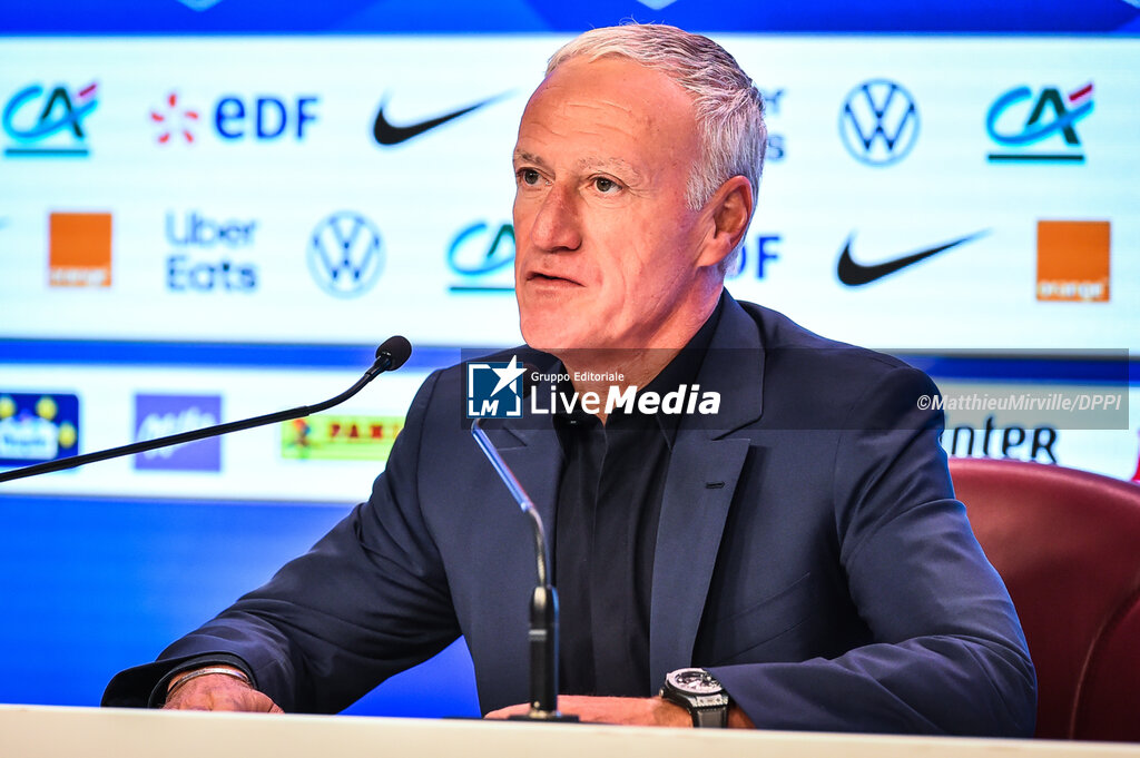 FOOTBALL - FRANCE - PRESS CONFERENCE OF COACH DIDIER DESCHAMPS - OTHER - SOCCER