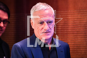 2023-03-16 - Didier DESCHAMPS of France during the French football team's press conference announcing the list of players selected for the start of the UEFA Euro 2024 qualifiers on March 16, 2023 at the headquarters of the FFF in Paris, France - FOOTBALL - FRANCE - PRESS CONFERENCE OF COACH DIDIER DESCHAMPS - OTHER - SOCCER