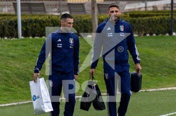 2023-03-20 - Italy Mateo Politano and Domenico Berardi - GATHERING OF THE ITALIAN NATIONAL TEAM - OTHER - SOCCER