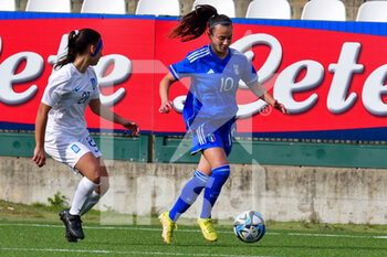 2023-04-05 - Maria Petrara with ball (Italy) - ROUND 2 - WOMEN'S UNDER-19 EUROPEAN QUALIFIERS - GREECE VS ITALY - UEFA EUROPEAN - SOCCER