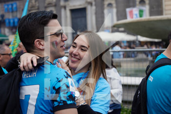 2023-04-30 - People of Naples, Piazza Plebiscito, at the end of the match against Salernitana  that would have allowed Napoli to win the third Scudetto in its history today,  Naples April 30th, 2023. ©Photo: Cinzia Camela. - CELEBRATIONS NAPOLI SOCCER CHAMPIONSHIP (SCUDETTO) VICTORY - OTHER - SOCCER
