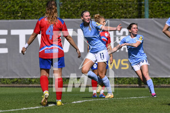 2023-05-07 - Silie Fuhlendorff of S.S. Lazio Women celebrates after scoring the 1-2 during the 27th day of the Serie B Championship between S.S. Lazio Women vs Napoli Femminile at the stadio Mirko Fersini on May 7, 2023 in Formello, Italy. - SERIE B - LAZIO WOMEN VS NAPOLI FEMMINILE - OTHER - SOCCER