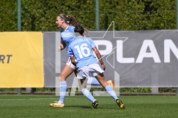 2023-05-07 - Silie Fuhlendorff of S.S. Lazio Women celebrates after scoring the 1-2 during the 27th day of the Serie B Championship between S.S. Lazio Women vs Napoli Femminile at the stadio Mirko Fersini on May 7, 2023 in Formello, Italy. - SERIE B - LAZIO WOMEN VS NAPOLI FEMMINILE - OTHER - SOCCER
