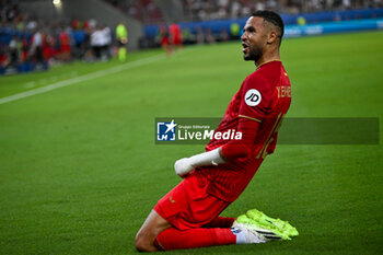 16/08/2023 - Happiness of Sevilla FC’s Youssef En-Nesyri during UEFA Super Cup 2023 final soccer match between Manchester City F.C. vs. Sevilla F.C. at the Stadio Georgios Karaiskakis-Piraeus in Athens, Greece, 16th of August 2023 - EUROPEAN SUPER CUP MANCHESTER CITY VS SEVILLE - SUPERCOPPA EUROPEA - CALCIO