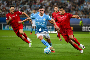 16/08/2023 - Manchester City’s Phil Foden in action during UEFA Super Cup 2023 final soccer match between Manchester City F.C. vs. Sevilla F.C. at the Stadio Georgios Karaiskakis-Piraeus in Athens, Greece, 16th of August 2023 - EUROPEAN SUPER CUP MANCHESTER CITY VS SEVILLE - SUPERCOPPA EUROPEA - CALCIO